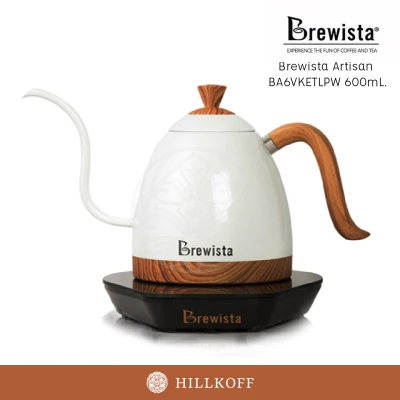 HILLKOFF : กาต้มน้ำไฟฟ้า Brewista Artisan BA6VKETLPW 600ml กาต้มน้ำ กาดริปกาแฟ กาชงชา กาแฟ