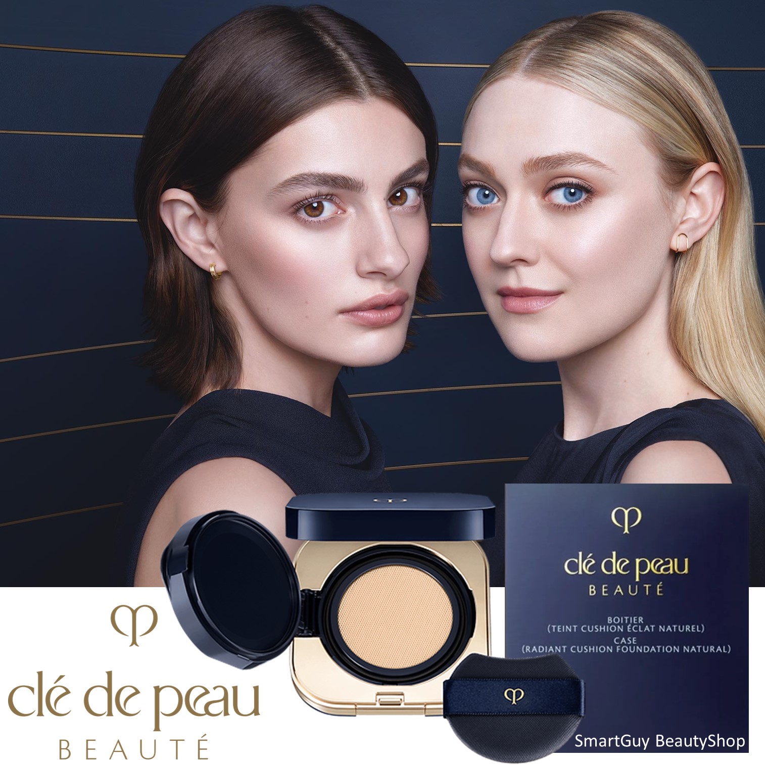 Cle De Peau Beaute TEINT CUSHION ÉCLAT NATUREL RADIANT CUSHION FOUNDATION NATURAL No.10 คุชชั่นรองพื้นเนื้อบางเบาจากญี่ปุ่นสูตรพิเศษปกปิดลดริ้วรอยและกันแดดในขั้นตอนเดียว ราคา 1,190 บาท*ส่งฟรี