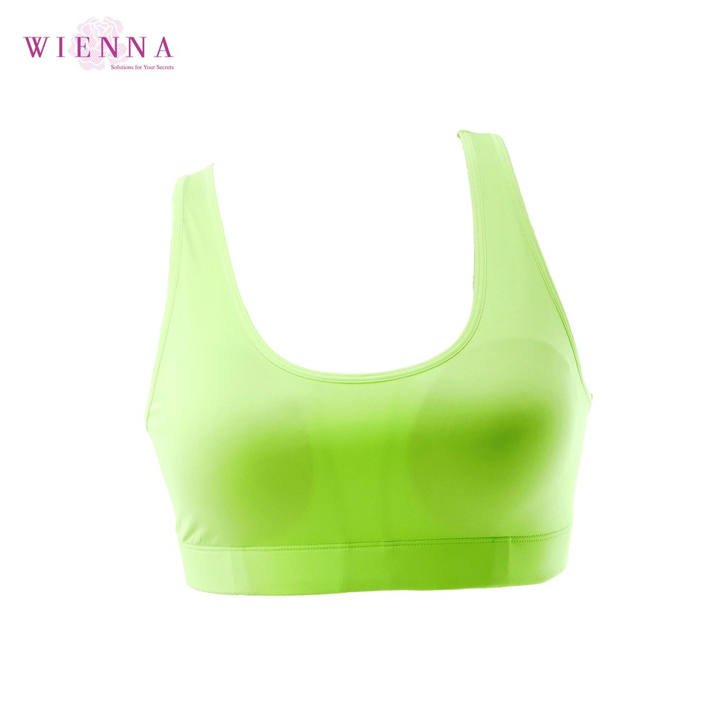 Wienna Clearance Sale DB35103 ชุดชั้นใน เวียนนา Fruity Bra เสื้อชั้นใน หอมกลิ่นผลไม้ ไร้ตะขอ สวมหัว ไร้โครง ไซซ์ M,L,E (A,B,C,D,E 30-38) สีส้ม , เขียว , ม่วง , เหลือง