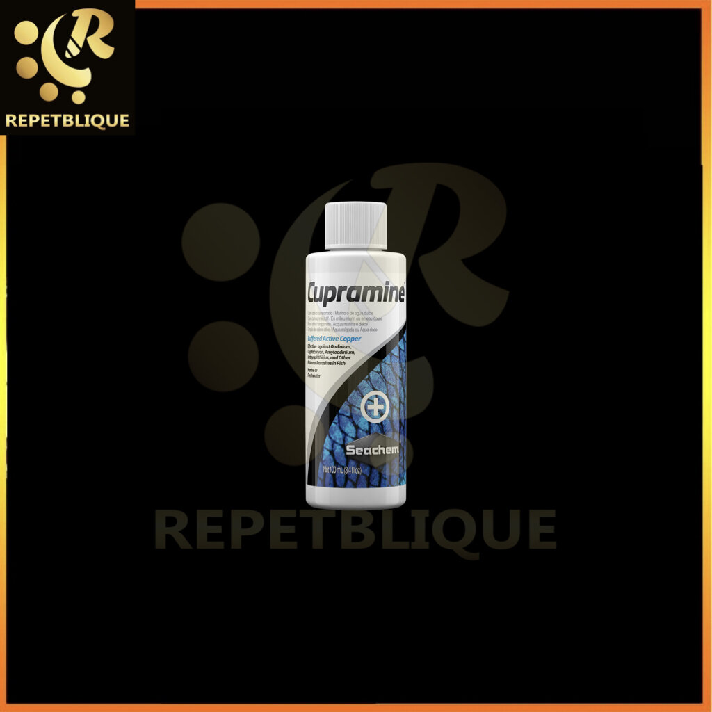 Seachem Cupramine Buffered Active Copper บัฟเฟอร์ทองแดงรักษาปรสิตภายนอก
