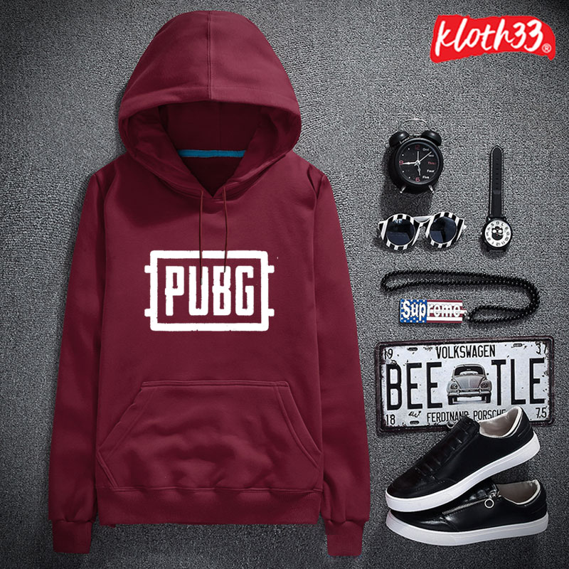 Kloth33 เสื้อฮู้ด เสื้อกันหนาวมีฮู้ด เสื้อมีฮู้ด HOODIE SWEATER ฟรีไซส์ ลาย Pubg