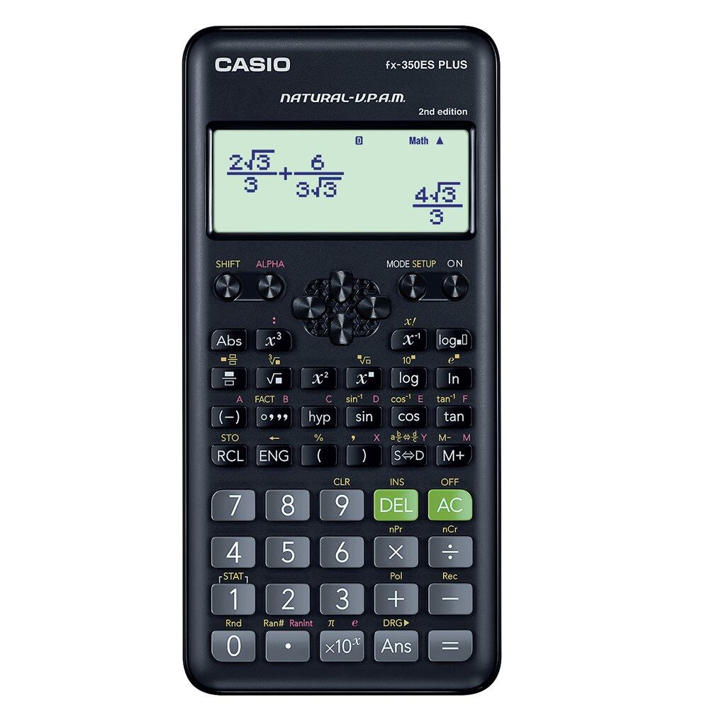 Casio Calculator เครื่องคิดเลขวิทยาศาสตร์ รุ่น FX-350ESPLUS-2 สีดำ