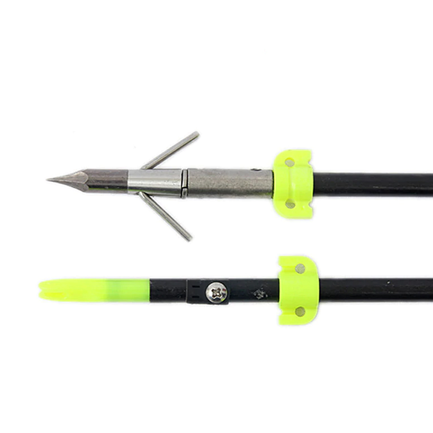 1 pcs 8mm Spine 300 Fishing Arrow Fiberglass Fish Arrow with Broadheads for Compound/Recurve Bow