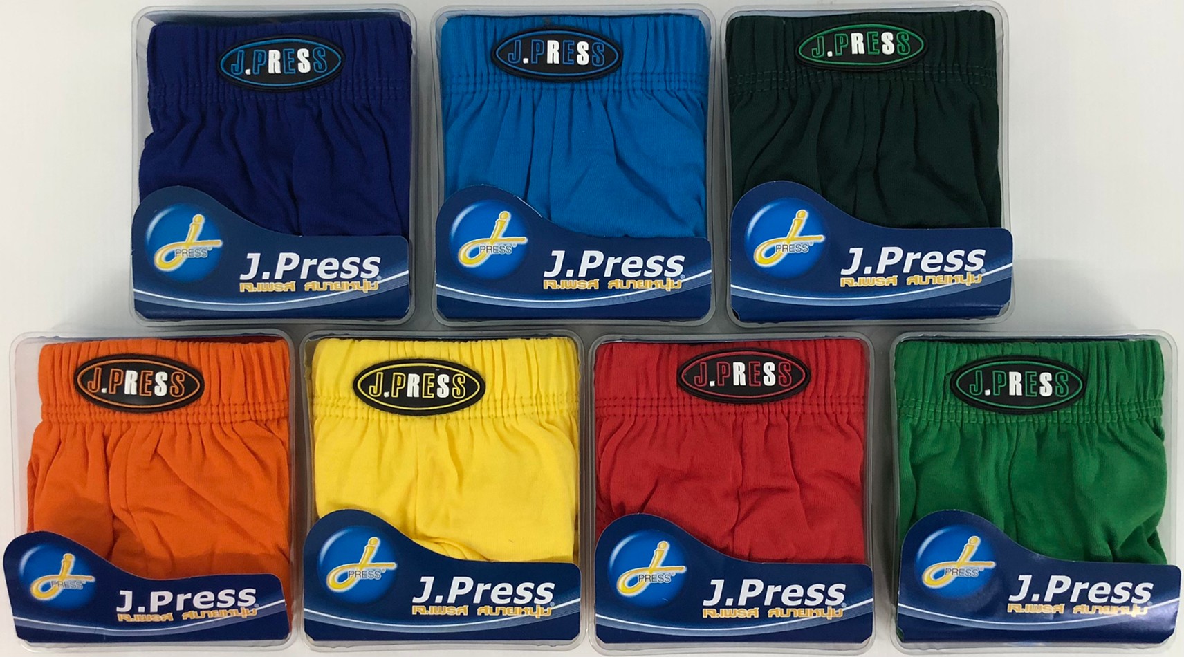กางเกงในชาย J.Press ขอบผ้า (3 ตัว) รุ่นยอดนิยม 12 สีให้เลือก J Press เจเพรส รุ่น 1444 กางเกงใน ชาย