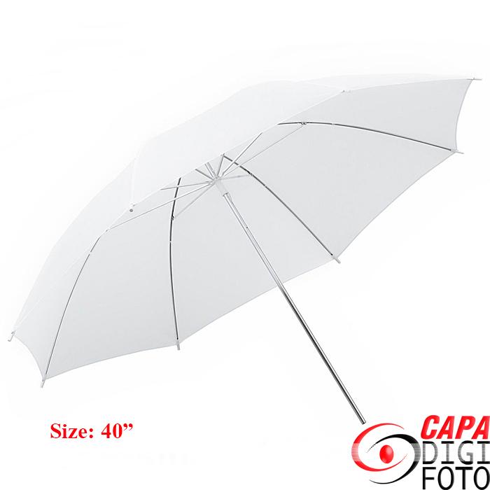 ร่มขาวทะลุ ร่มเนื้อผ้าเกรดA คุณภาพสูง ทน Capa Mingxing Soft Light Umbrella 40”