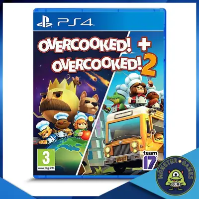 Overcooked + Overcooked 2 Ps4 แผ่นแท้มือ1!!!!! (Ps4 games)(Ps4 game)(เกมส์ Ps.4)(แผ่นเกมส์Ps4)(Overcooked 1 Ps4)(Overcooked 1+2 Ps4)(Overcook Ps4)