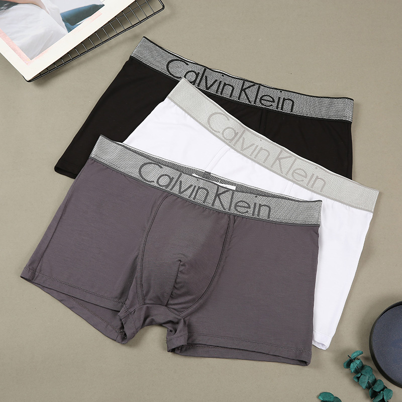 Calvin Klein กางเกงใน CK ชาย underwear กางเกงในชาย เนื้อผ้า cotton ของแท้ 100% (3ชิ้น)NO.05