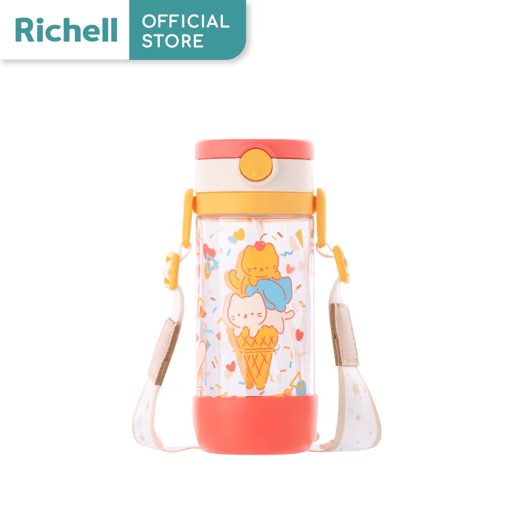 Richell Baby(ริเชลล์) CH AXSTARS 450 ml. แก้วหลอดดูดกันสำลักขนาด 450 ml
