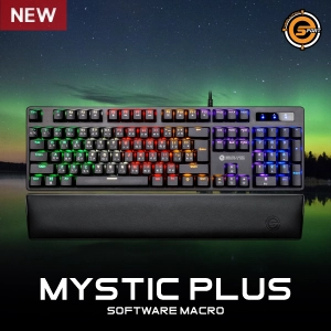สินค้า คีย์บอร์ดเกมส์มิ่ง Neol E-Sport Gaming Keyboard Mystic Plus Blue switch