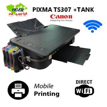 Printer Canon Pixma TS307 +Tank WIFI ราคา 1,890 บาท*ส่งฟรี