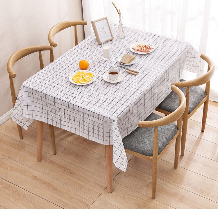 ผ้าปูโต๊ะ วัสดุ PEVA กันน้ำและกันเปื้อน ทำความสะอาดง่าย รุ่น 5348