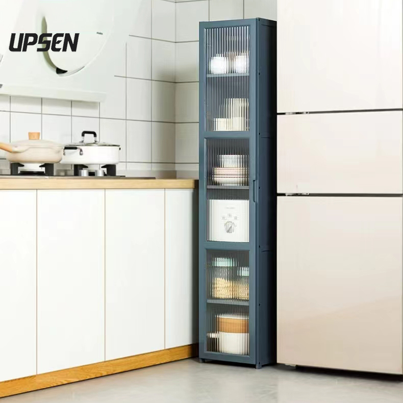 UPSEN 【ซื้อหนึ่งแถมหนึ่ง】ตู้ข้างรับประทานอาหาร 3/4/5ชั้น ตู้เก็บของ ตู้ไวน์ ตู้ข้างเครื่องดื่ม ตู้ข้างชา ตู้ติดกำแพงห้องครัวโมเดิร์นเรียบง่าย ชั้นวางอเนกประสงค์ ราคา 559 บาท*ส่งฟรี