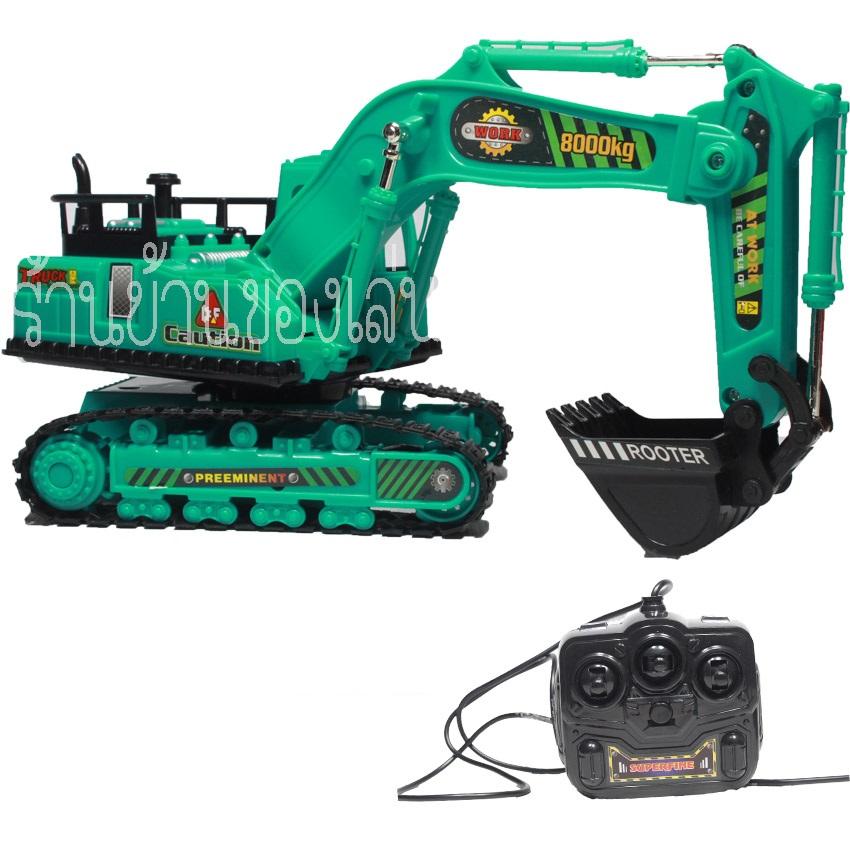 RWRTOY รถก่อสร้าง แมคโค บังคับมีสายเชื่อมต่อ DF1002-A ราคา 293 บาท*ส่งฟรี