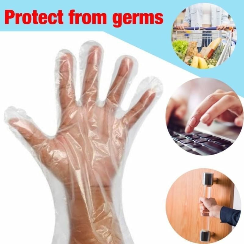 Disposable plastic Gloves ถุงมือพลาสติกกันเชื้อโรค