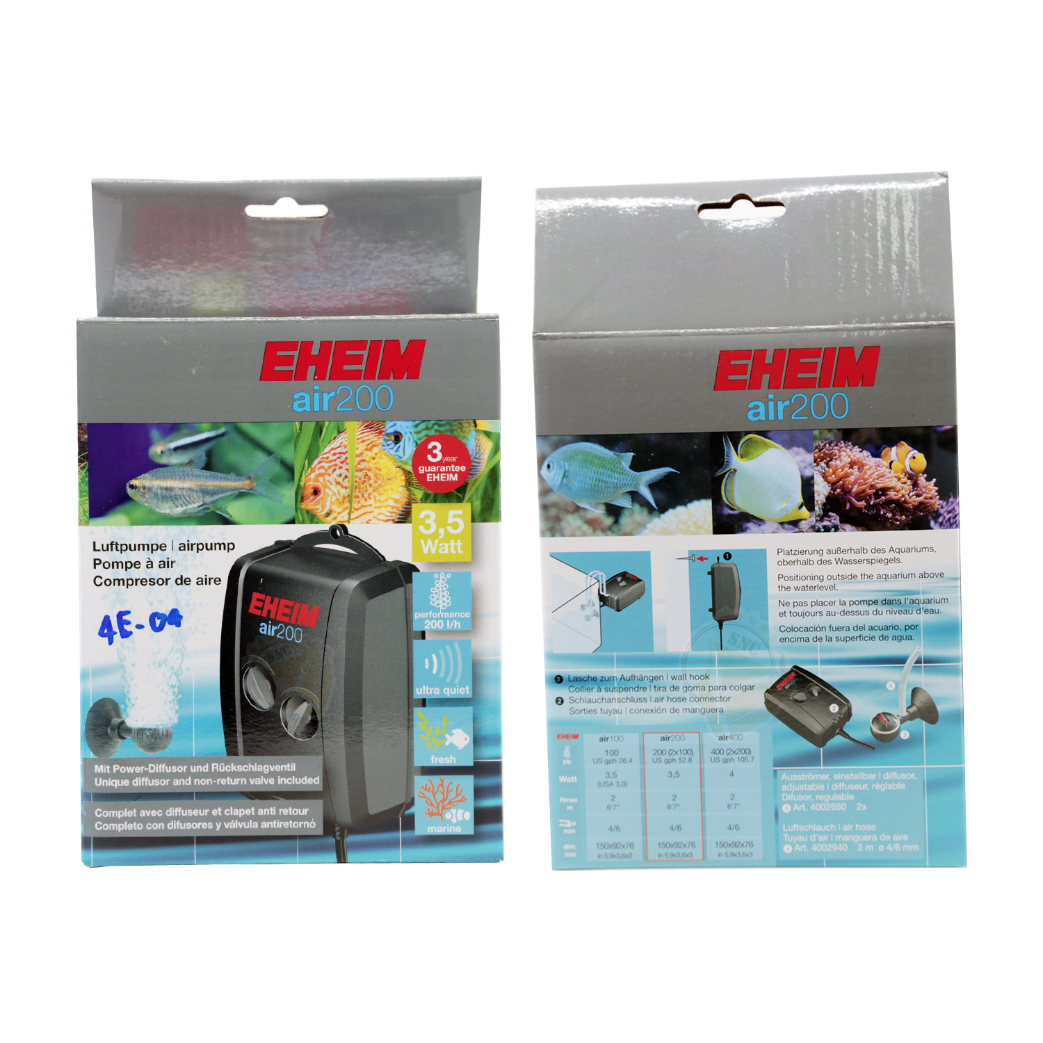 Eheim Air Pump 200 ปั๊มออกซิเจน 2 ทาง