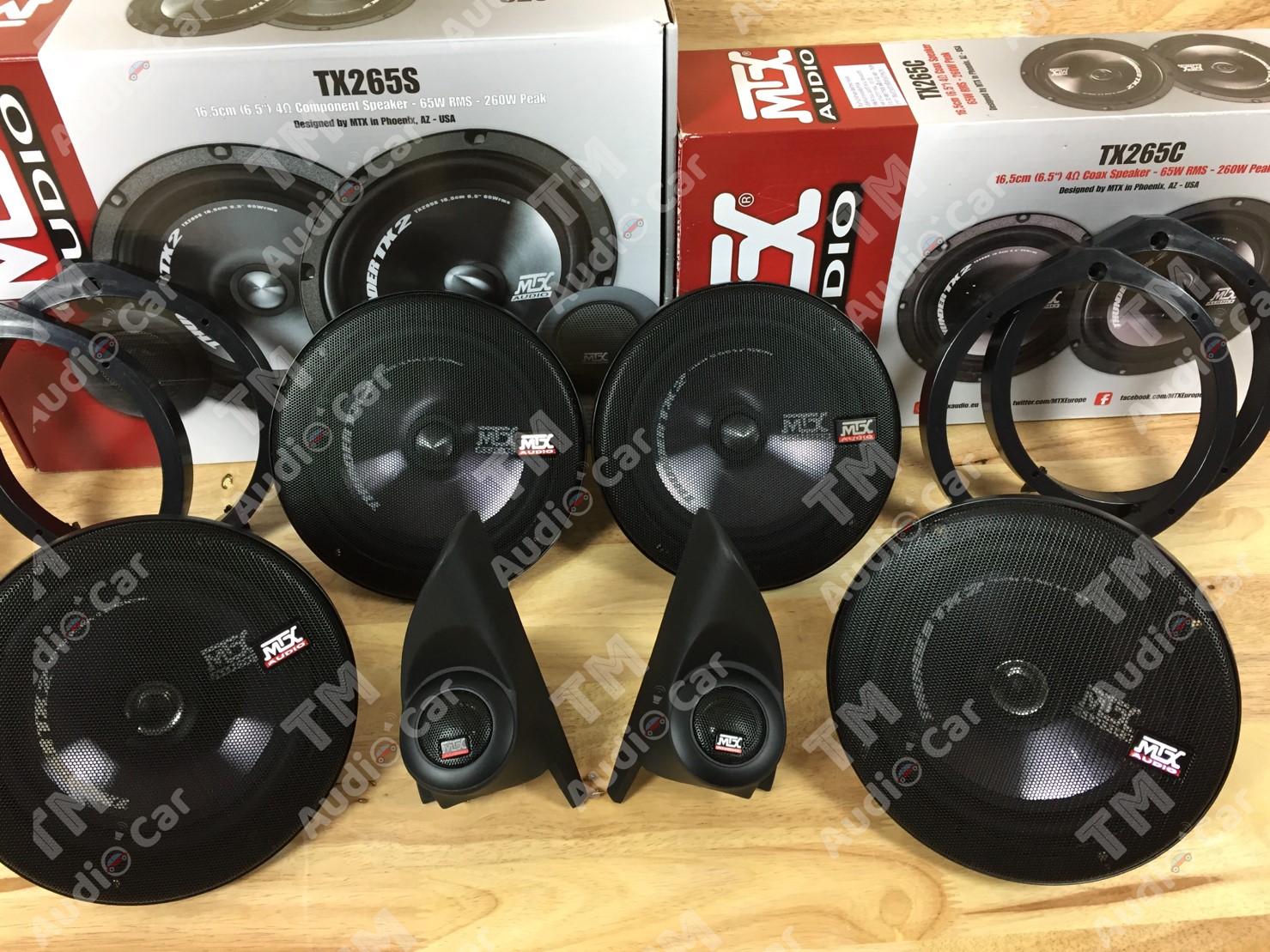 หูช้างตรงรุ่น HONDA CITY 2008-2013 + ลำโพง 6.5” MTX-TX265S + MTX-TX265C + ฐานรองลำโพงตรงรุ่น จำนวน 2คู่ ราคา 5,100 บาท*ส่งฟรี