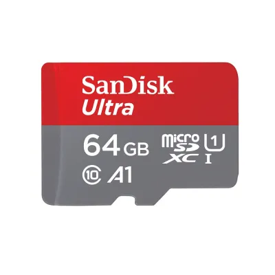 SanDisk Ultra microSDXC, SQUA4 64GB C10 A1,Speed 120MB - (SDSQUA4-064G-GN6MN)