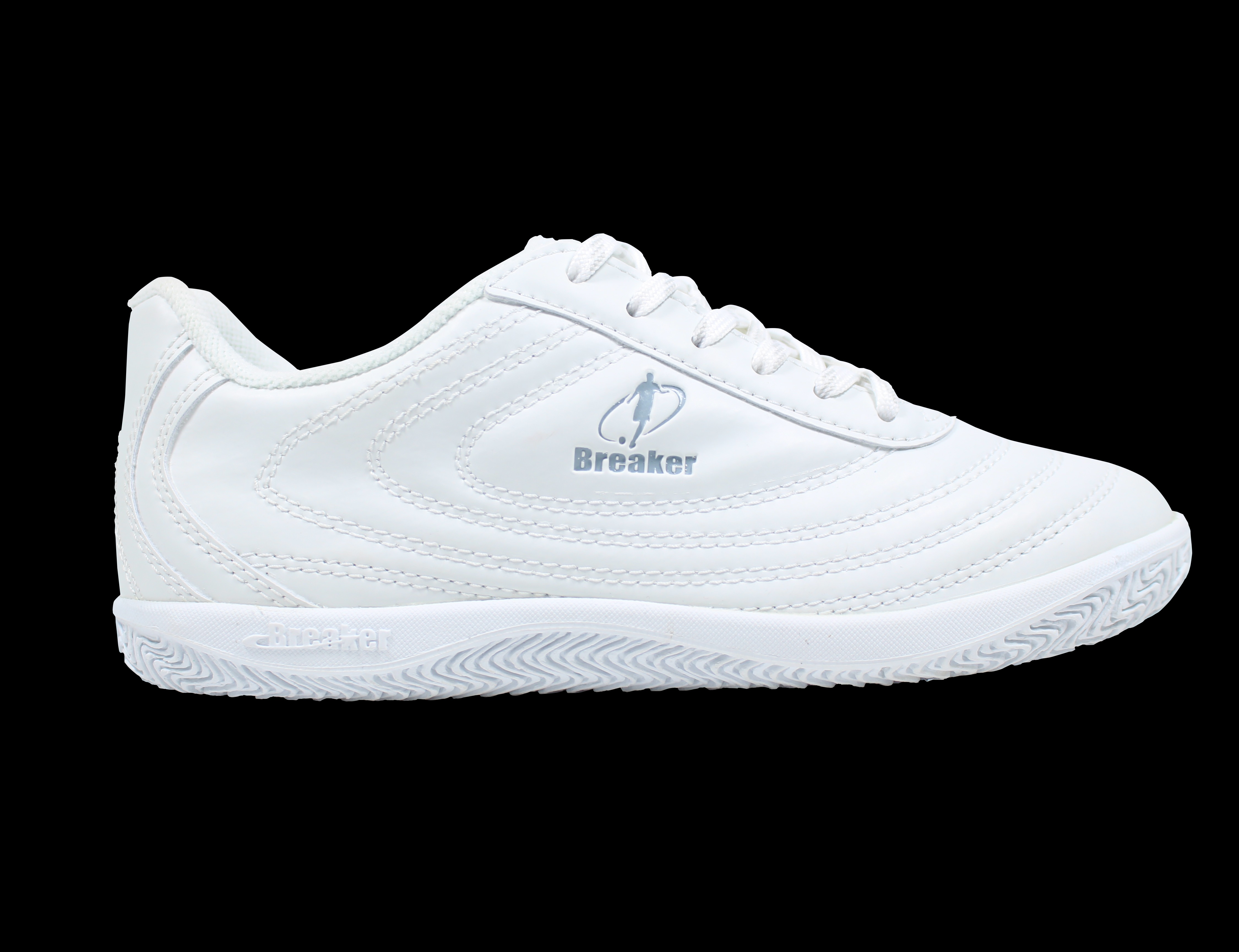 รองเท้าBreaker รองเท้าผ้าใบหนัง รองเท้านักเรียนชาย รองเท้านักเรียนหญิง รองเท้าผูกเชือก  รองเท้าหนังสีดำ สีขาว Breaker แท้ รุ่น BK-30