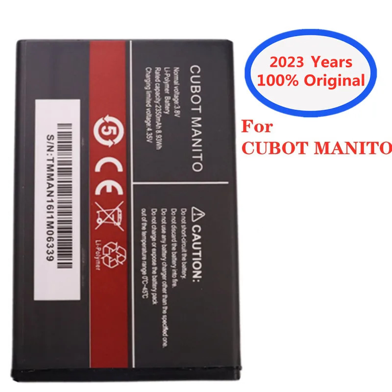 2023 Years New 2350mAh MANITO Original CUBOT MANITO Phone Replacement Batteries In Stock Tracking Number ราคา 388 บาท*ส่งฟรี