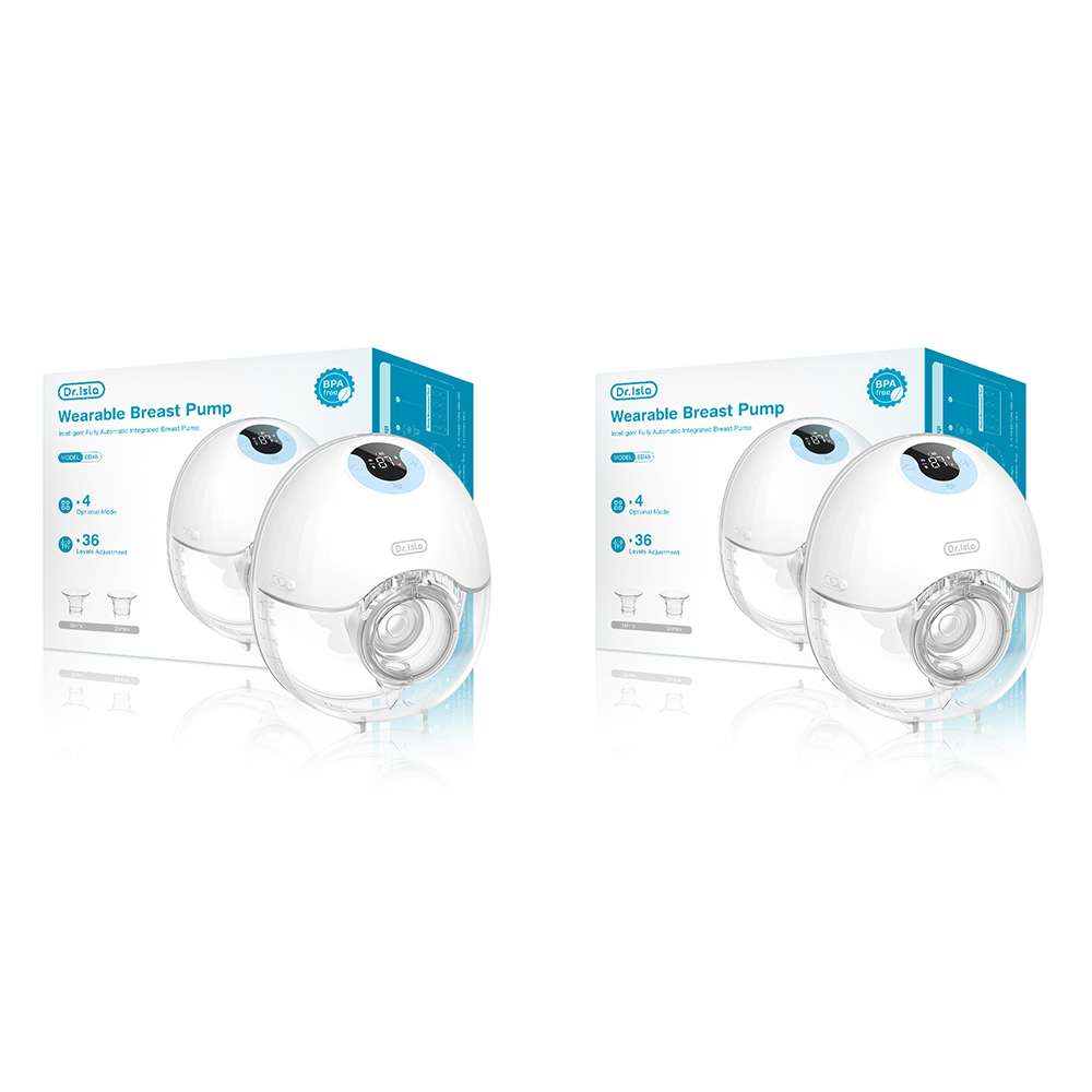 Dr.isla เครื่องปั๊มนมไฟฟ้า(4โหมด x 36เกีย)27MM เครื่องปั๊มนม แบบสวมใส่ USB แบบพกพา แฮนด์ฟรี เครื่องปั้มนมไร้สาย มาพร้อมกับถุงเก็บ-Wearable EB46 earlybird
