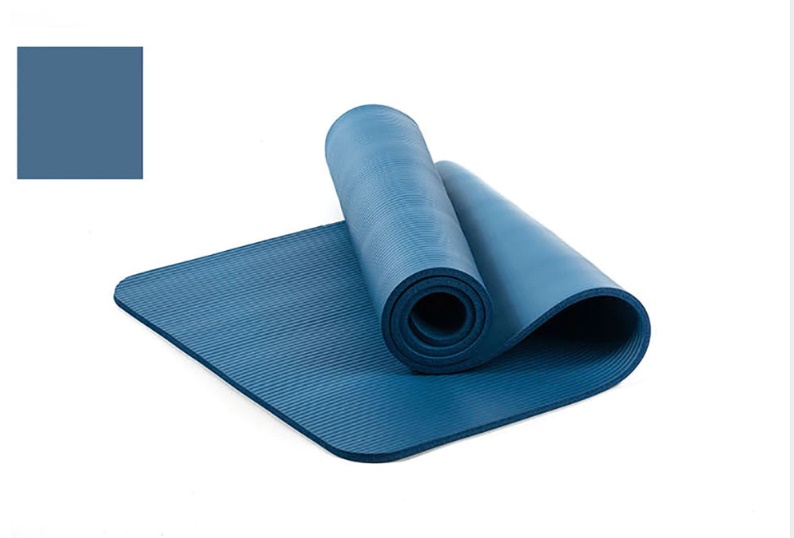เสื่อโยคะ หนา 10 มม. 183x61 cm Yoga mat ฟรีถุงใส่และสายรัดเสื่อโยคะ