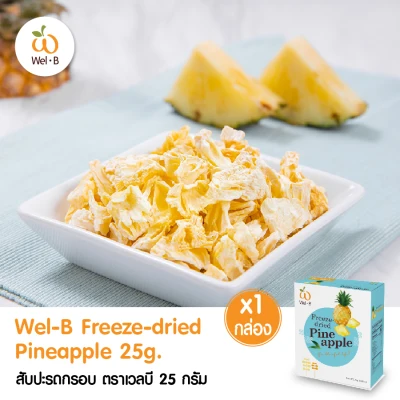 Wel-B Freeze-dried Pineapple 25g.