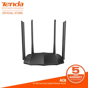 ภาพหน้าปกสินค้าTenda AC8 AC1200 Dual-band Gigabit Wireless Router 2.4GHz 300Mbps , 5GHz (ประกันศูนย์ไทย 5ปี) ที่เกี่ยวข้อง