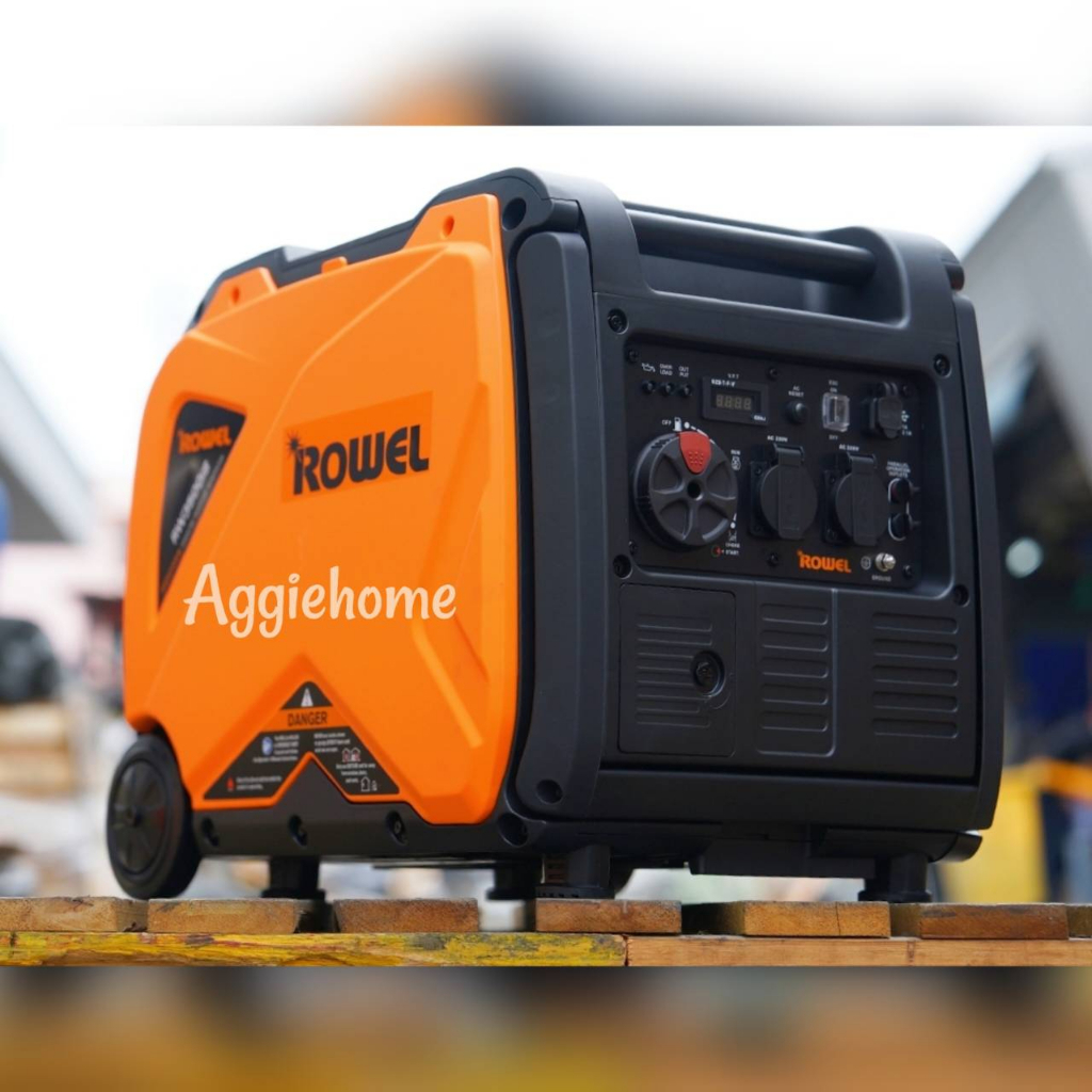 ROWEL เครื่องปั่นไฟ เบนซิน อินเวอร์เตอร์ รุ่น RW3500iS (220V. 7HP/ 3.5KW./13.9A) เครื่องยนต์ 4 จังหวะ เครื่องกำเนิดไฟ จัดส่ง Flash Express ราคา 31,000 บาท*ส่งฟรี