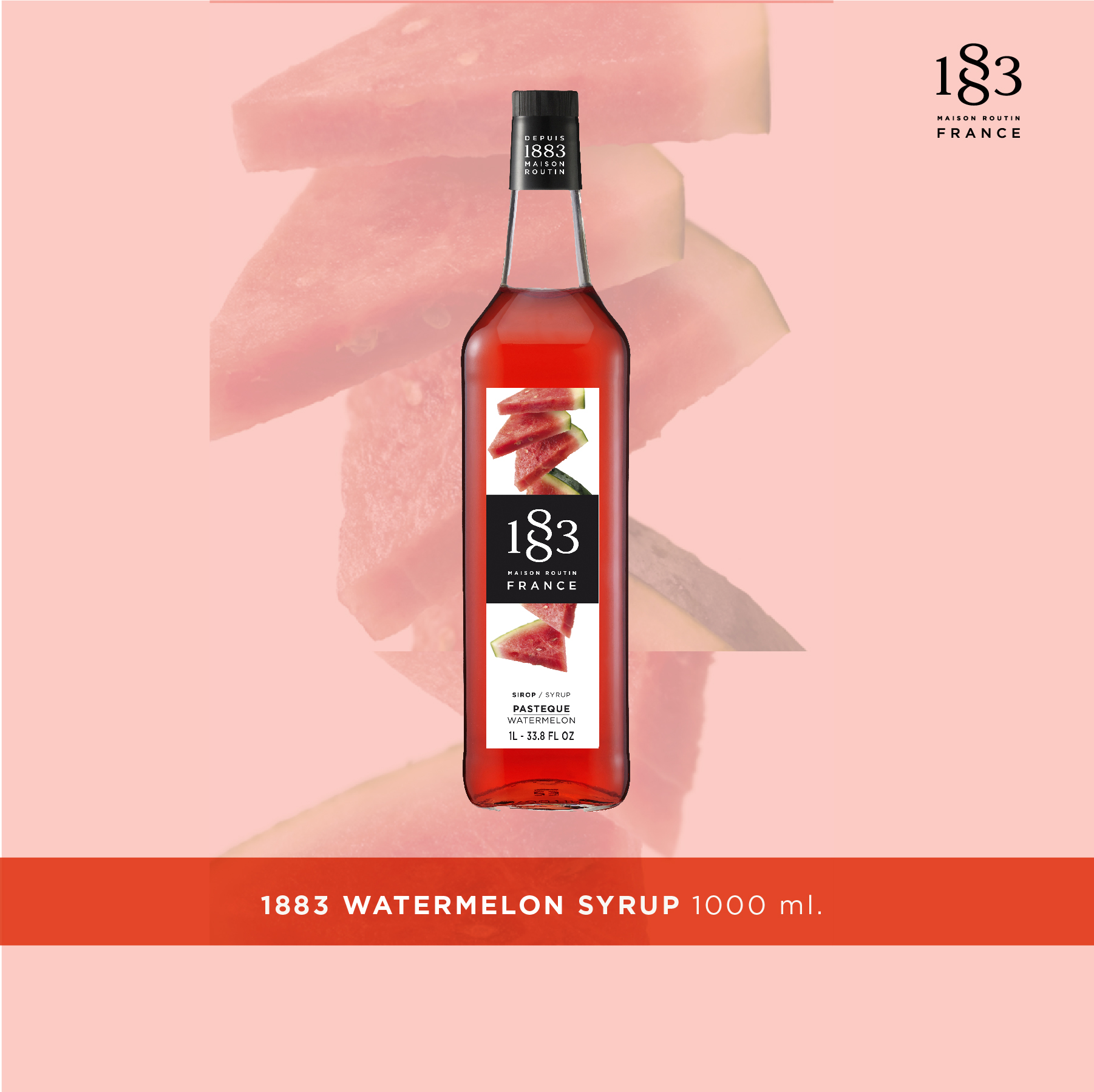 WATERMELON SYRUP 1000 ml. (SKU 2148) ราคา 648 บาท*ส่งฟรี