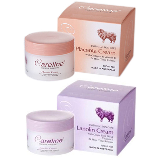 ครีมรกแกะแพ็คคู่ Careline Placenta Cream และ Careline Lanolin Cream 100 ml นำเข้าจากออสเตรเลียแท้ล้าน% ราคา 399 บาท*ส่งฟรี