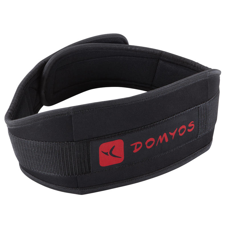เข็มขัดยกน้ำหนัก เข็มขัดออกกำลังกาย เข็มขัดคาดเอวสำหรับการฝึกเวทเทรนนิ่ง DOMYOS Weight Training Lumbar Belt Polyester