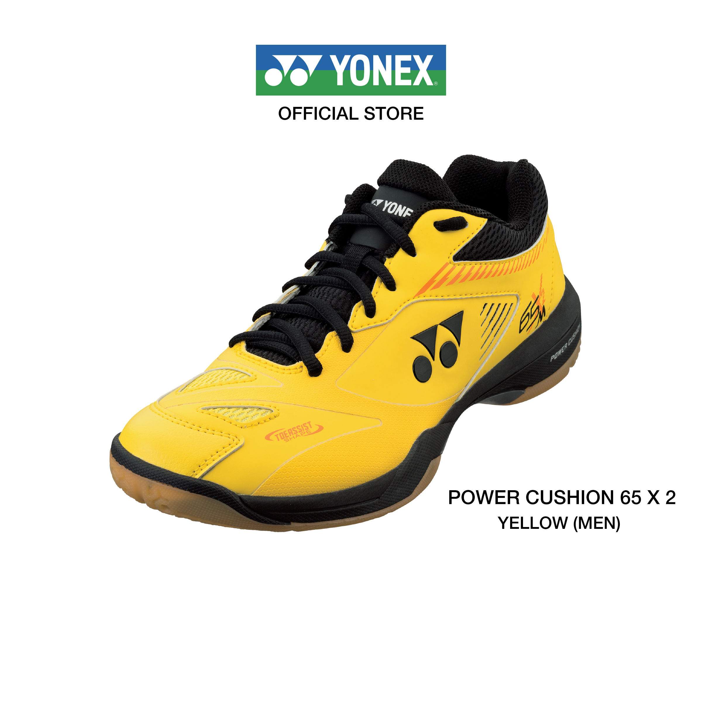 (SIZE US MEN) รองเท้าแบดมินตัน YONEX รุ่น POWER CUSHION 65 X 2 MEN  (SHB65X2) รองเท้าให้ความกระชับเท้าและความมั่นคงเพื่อตอบสนองการเคลื่อนไหวที่รวดเร็ว