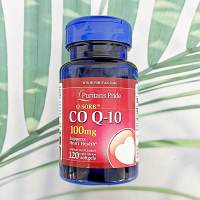 โคคิวเทน Q-SORB™ CoQ10 100 mg 30 60 120 or 240 Rapid Release Softgels (Puritans Pride®) Q10 คิวเทน โคเอนไซม์คิวเทน Q-10