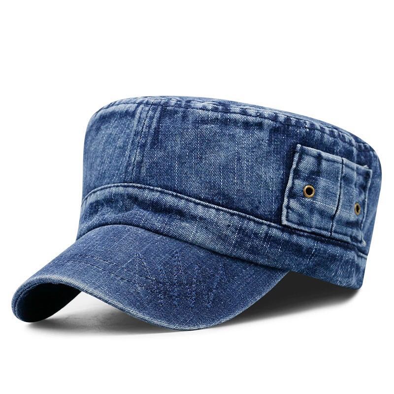 หมวกแก๊ป หมวกแก๊ปแฟชั่น ราคาถูก หมวกเกาหลี  ผ้ายีนส์  (AA12 )