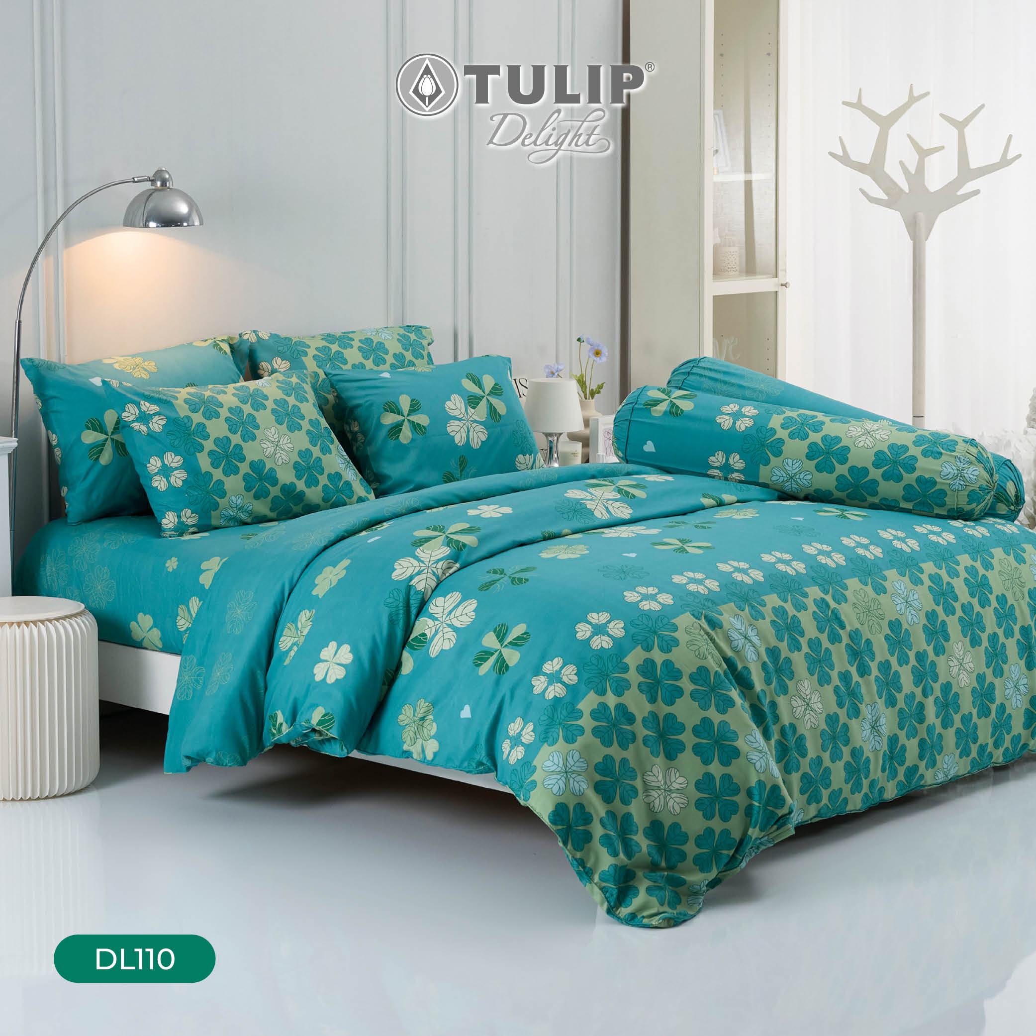 (ส่งฟรี) TULIP Delight พิมพ์ลาย DL110 ลายดอก โทนสดใส ชุดผ้าปูที่นอน ผ้าปูที่นอน ผ้าห่มนวม พิมพ์ลายสวยงาม สัมผัสนุ่ม ราคา 590 บาท*ส่งฟรี