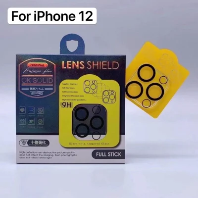 [ส่งจากไทย] 3D ฟิล์มกระจกนิรภัยครอบกล้อง iPhone 12 / iPhone 12Pro / iPhone 12Mini / iPhone 12Pro Max / iPhone 13 / 13Pro / 13Pro Max / iPhone 11 ฟิล์มเลนส์กล้อง Camera Lens Tempered Glass