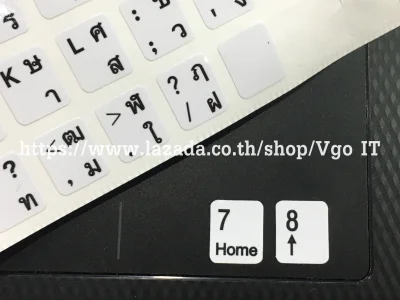 สติกเกอร์คีย์บอร์ด ภาษาไทย อังกฤษ / Thai English Keyboard sticker