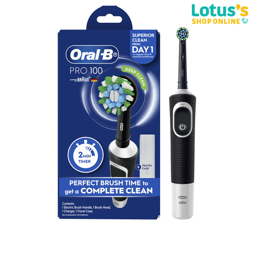 ORAL-B POWER TOOTHBRUSH PRO 100 ราคา 799 บาท*ส่งฟรี