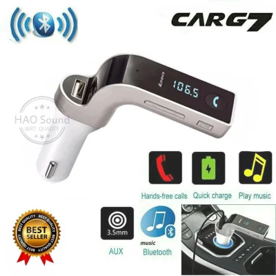 G7 Bluetooth Car Kit Handsfree FM Transmitter Radio MP3 Player USB Charger
