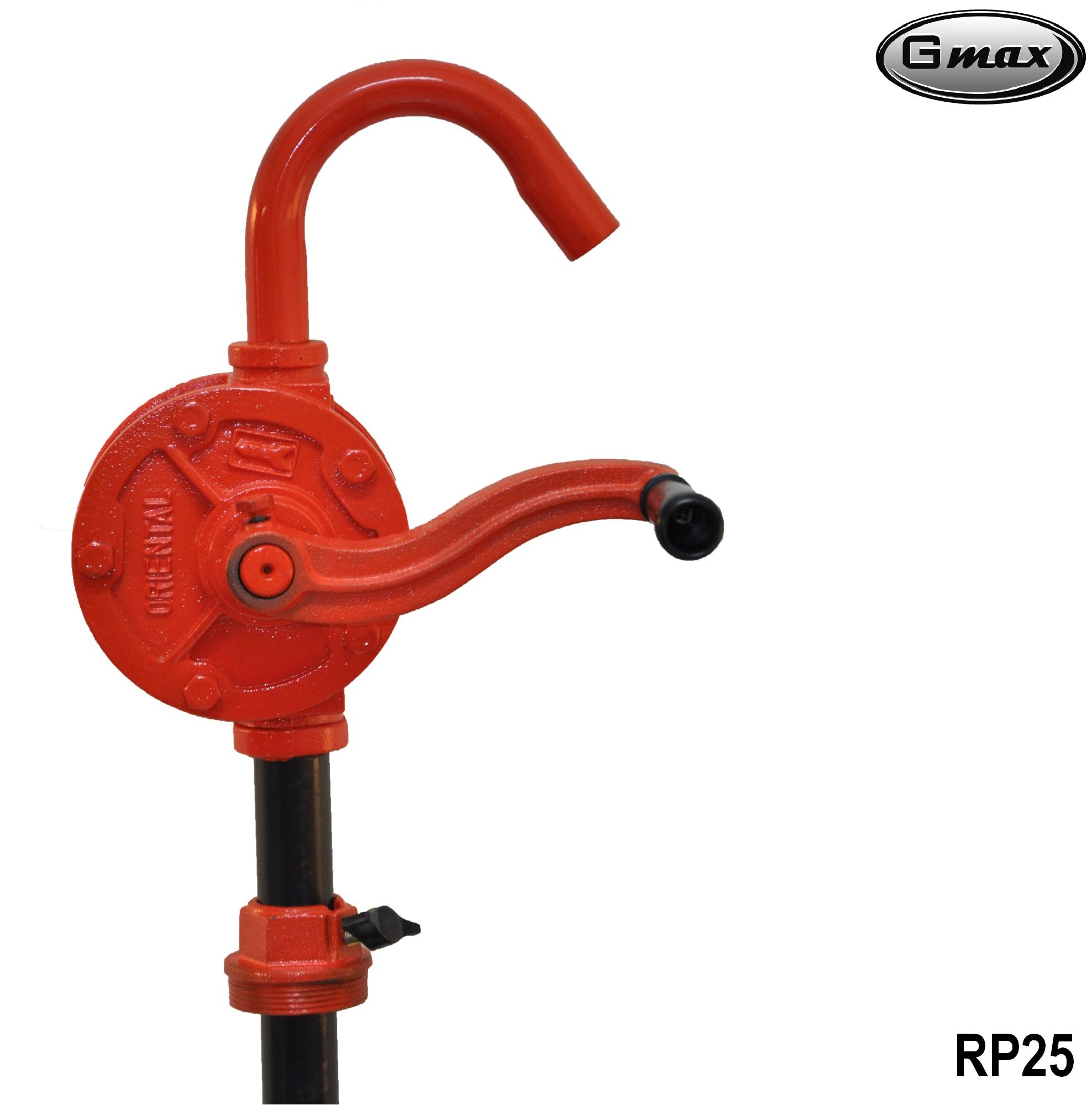 Gmax รุ่น RP25 มือหมุนสูบน้ำมันจากถัง 200ลิตร มือหมุนปั้มน้ำมัน Hand Rotary Oil Pump