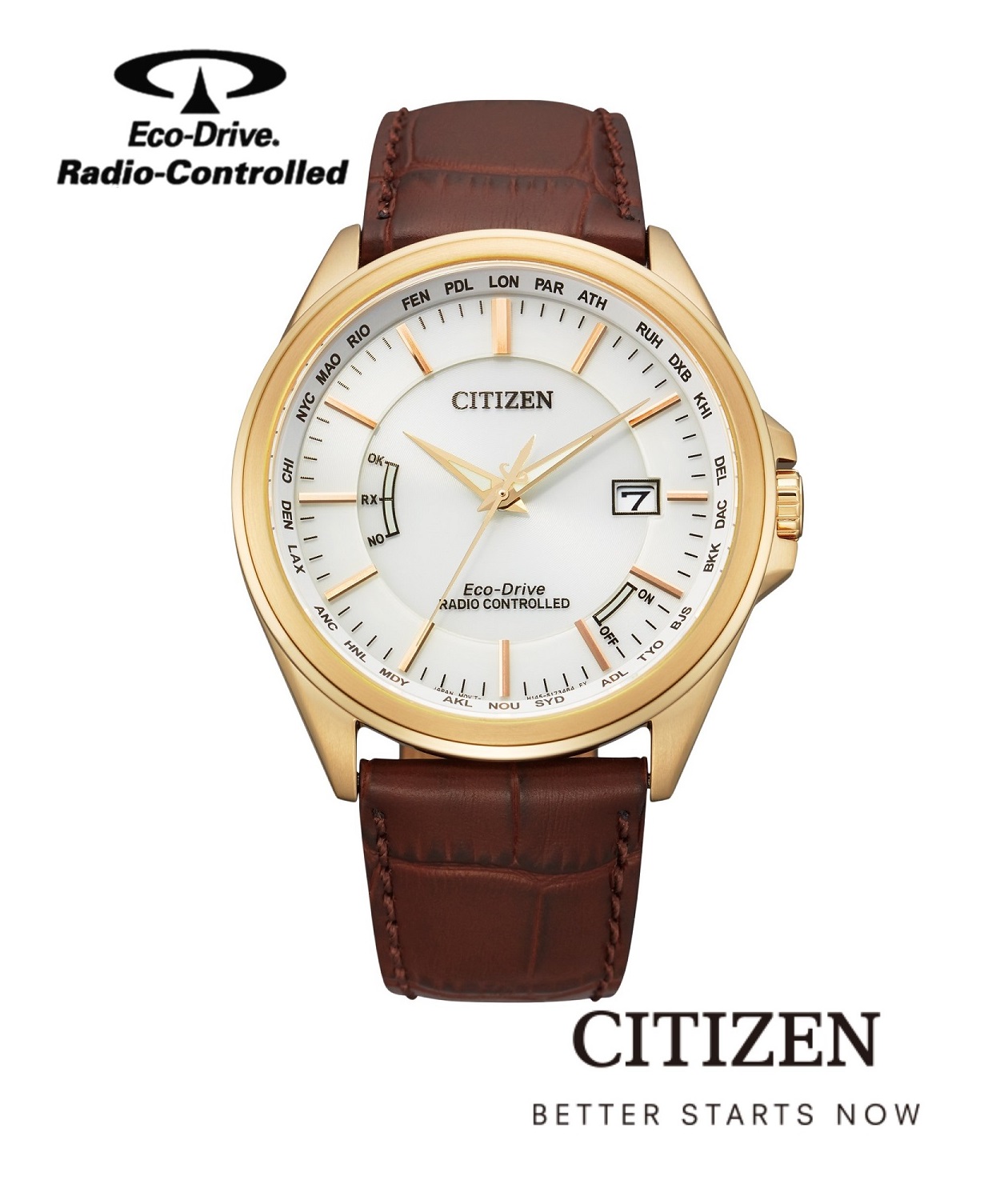CITIZEN นาฬิกาข้อมือผู้ชาย Eco-Drive CB0253-19A Radio Controlled Perpetual Calendar Men's Watch ( พลังงานแสง ) ราคา 14,400 บาท*ส่งฟรี