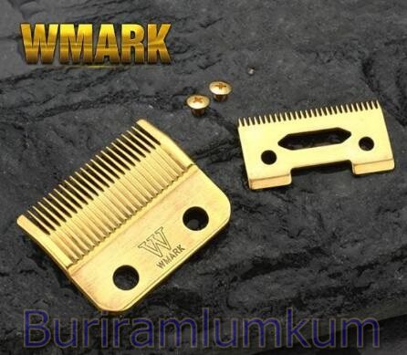 WMARK w-1 ฟันปัตตาเลี่ยน สีทอง ฟันแบตตาเลี่ยนผลิตจากเหล็กพิเศษ ใบมีดหนาแข็งแรง ลับคมให้พร้อม สำหรับ wahl deber kemei hair clippers ปัตตาเลี่ยน ตัดผม