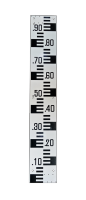 แผ่นวัดระดับน้ำ แบบเรียบ 1 เมตร [สต๊าฟเกจ Staff Gauge]
