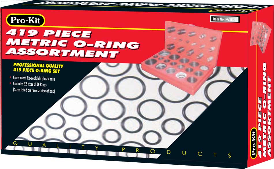 โอริงกล่องแดง - 419 PCE METRIC ORING ASSORTMENT