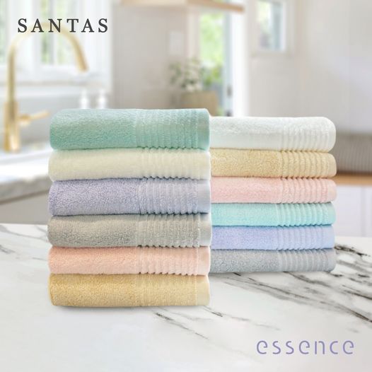 SANTAS ผ้าขนหนู ดีไซน์ MELODIOUS รุ่น ESSENCE มีให้เลือก 2 ขนาด ราคา 525 บาท*ส่งฟรี