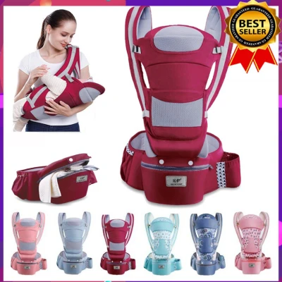 0-48M Ergonomic Baby Carrier Infant Baby Hipseat Carrier Front Facing Ergonomic Kangaroo Baby Wrap Sling for Baby Travel