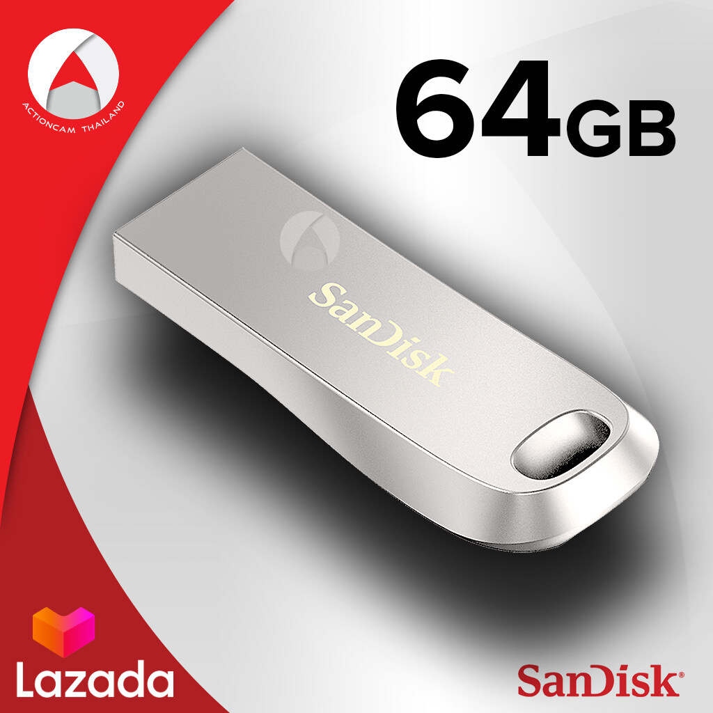 SANDISK Flash Drive ULTRA LUXE USB 3.1 64GB (SDCZ74-064G-G46) แฟลชไดร์ฟ เมมโมรี่ การ์ด แซนดิส โดย ซินเน็ค อุปกรณ์จัดเก็บข้อมูล คอมพิวเตอร์ โน็ตบุ๊ค Computer PC Notebook Mac รับประกัน Synnex 5 ปี