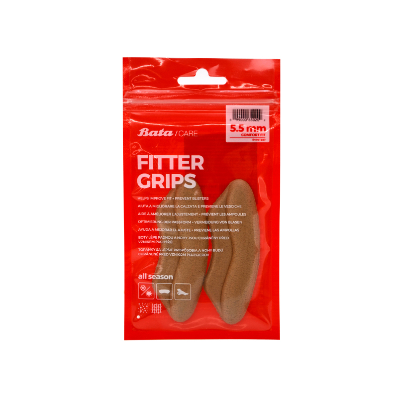 BATA CARE Insoles ฟิตเตอร์ กริฟส์ แผ่นเสริมแก้รองเท้าหลวมและกันรองเท้ากัด สีน้ำตาล รหัส 9900065 ACC B2 ราคา 119 บาท*ส่งฟรี