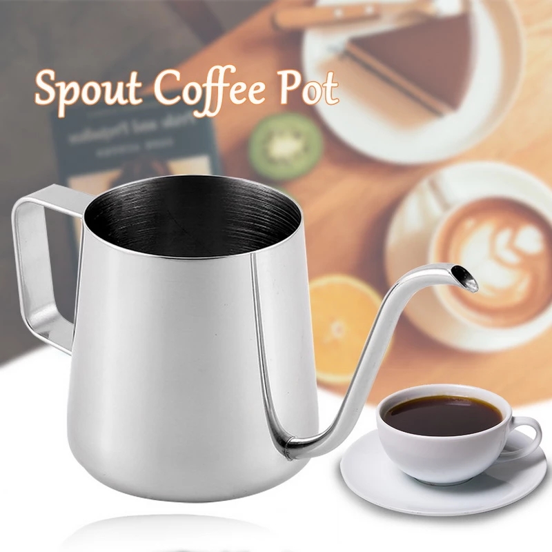 กาดริปกาแฟ สีดำ 240ml กาดริป สแตนเลส Black Stainless Pour-Over Coffee Drip Pot