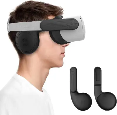 Oculus Quest 2 Earmuff AMVR ครอบหูฟังแบบซิลิโคนสะท้อนเสียง
